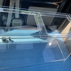 90×45×45 アクリルオーバーフロー水槽　曲面