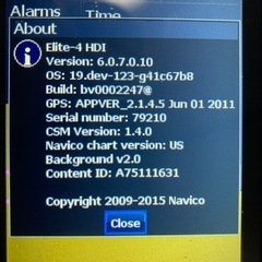 ローランス　魚群探知機　Elite 4 HDI