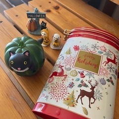 ハロウィン　クリスマス　空き缶　キャンドルライトボックス　