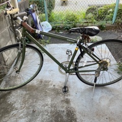 自転車（グリーン）タイヤ新品！