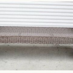 ガーデンソファ　ラタン調　チェア　ガーデニング用品　ベンチ　庭　二人掛け