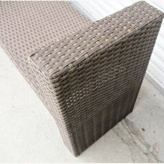 ガーデンソファ　ラタン調　チェア　ガーデニング用品　ベンチ　庭　二人掛け