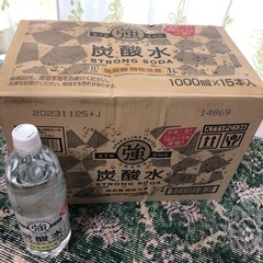 ［未開封］強炭酸水　０kcal   1,000ml × １５本　...