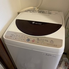 SHARP 洗濯機 ES-GE60K　シャープ　6kg
