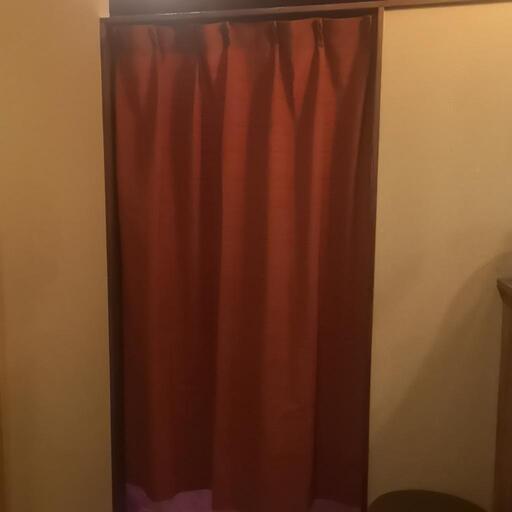 カーテン（エステ、マッサージ個室用紅色10枚105×180）