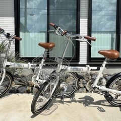 【2台セット】¥46,200→¥20,000 ARUN20インチ シマノ 6段変速 折りたたみ自転車/アラン