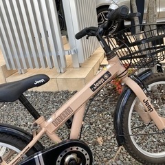 JEEP ジープ 自転車 キッズ 18インチ ベージュ