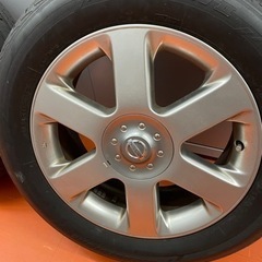 格安！E51エルグランド純正ホイール17inch/タイヤ6〜7分山215/60/17