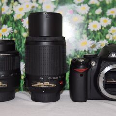 Nikon ニコン D3000❤一眼レフ❤ダブルレンズ❤初心者におすすめ❤