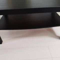 （お取引中です）収納付き黒テーブル