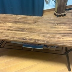 【無料】ニトリ　折りたたみローテーブル　ミドルブラウン　