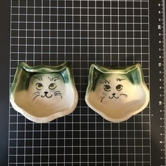猫のマメ小皿　2個セット