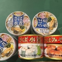 サバ缶　水煮　味噌煮