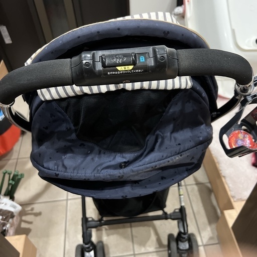 コンビ　ベビーカー　メチャカル　ハンディ　ミッキーマウス　ネイビーストライプ