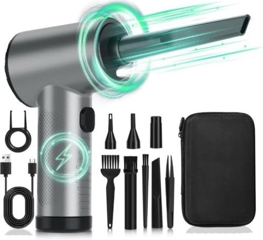 ❤️新品❤️エアダスター 電動 超強力 電動エアダスター LEDライト TYPE-C急速充電