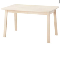 【ネット決済】IKEAダイニングテーブル・ベンチ　ノッルオーケル