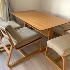 再度募集します) 無印良品　ダイニングテーブルセット
