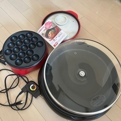 ホットプレート　たこ焼き機　土鍋