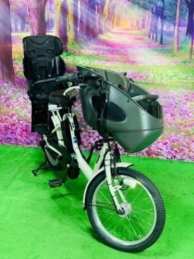 ❹ 5651子供乗せ電動アシスト自転車パナソニック3人乗り対応20インチ