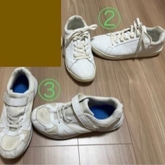 スニーカー白24.5〜25.0運動靴