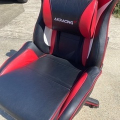 AK Racing ゲーミングチェア レッド×ブラック○E092M421