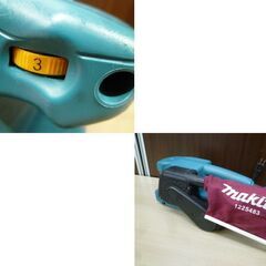 makita 76mm ベルトサンダ 9911 ダストバッグ付き 中古 通電・回転動作 