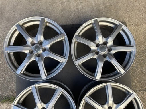 中古アルミホイール 4本セット 17×7J +48 5穴 PCD100 17インチ
