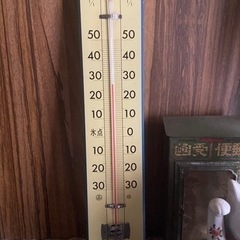 懐かしいレトロな温度計　