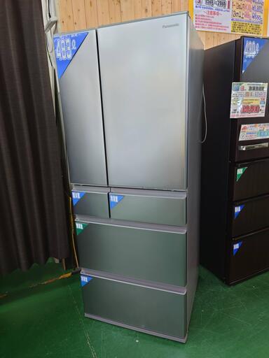 【愛品倶楽部柏店】パナソニック　2021年製　483L 6ドア冷凍冷蔵庫　NR-F486MEX-S