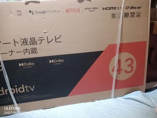 TCL43型4k液晶テレビ　新品