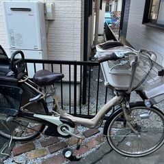 ブリヂストン☆アンジェリーノ 充電器とバッテリーつき☆3人乗り電動自転車