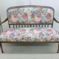 マルニ木工/maruni 2人掛け ソファ 布張り 花柄 ラブソファ 2P 長椅子 札幌 西野店