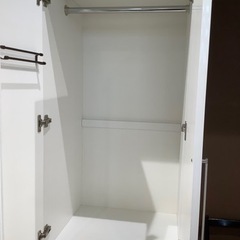 【イオンモール神戸南店】ワードローブ　2枚扉　引き出し付き【取りに来られる方限定】