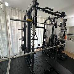 スミスマシン】AnyAgeFitnessの3in1複合型マシン（スミスバー20kgタイプ）
