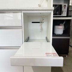 【超美品‼️】定価79,900円 現行モデル♪ ニトリ 100cm幅キッチンボード(アルミナ2) 食器棚 収納家具 ホワイト♪