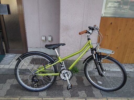 Khodaa Bloom[コーダーブルーム]asson(アッソン)24吋 Fサスペンション搭載ジュニアMTB アルミ/21speed/グリーン