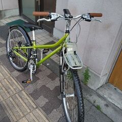 Khodaa Bloom[コーダーブルーム]asson(アッソン)24吋 Fサスペンション搭載ジュニアMTB アルミ/21speed/グリーン