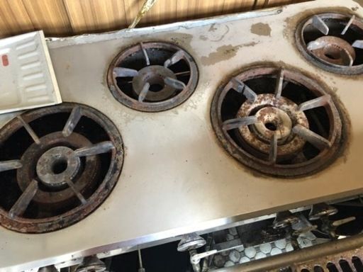 マルゼン　MARUZEN　業務用4口コンロ　LPガス