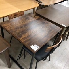 ニトリ　ダイニング3点セット　ブラウン×ブラック【トレファク堺福田店】