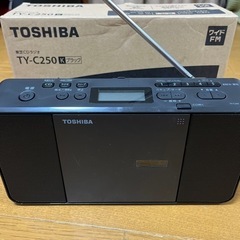 【ジャンク】TOSHIBA CDラジオ　CDプレーヤー　ラジオデッキ