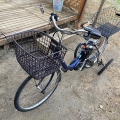 【値下げしました】電動アシスト自転車、補助輪付き