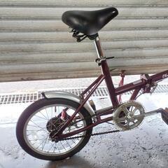 自転車中古 折りたたみ Classic Mimugo フロントライト付き タイヤ16