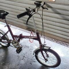 自転車中古 折りたたみ Classic Mimugo フロントライト付き タイヤ16