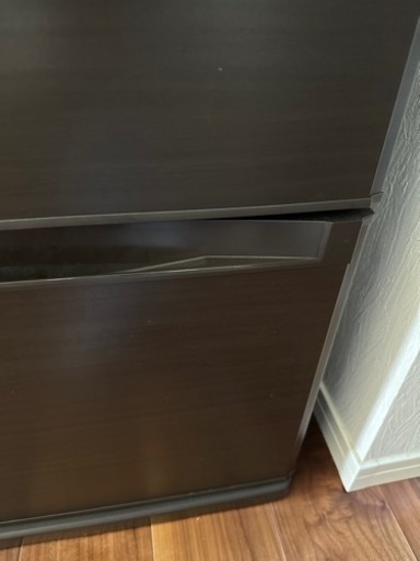 三菱　マット木目調　ブラウン　冷蔵庫　2015年製品