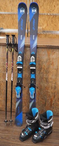 札幌東区 ジュニア用スキー 3点セット スキー・ブーツ・ストック Hart QUEST RC 150・ストック カザマ112cm・ブーツ  25.0～25.5cm
