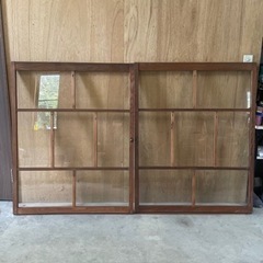 ガラス窓　古民家再生　2枚セット