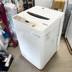 【超美品‼️】シャープ 2021年製 6.0kg全自動洗濯機 穴なしステンレス槽 ブラウン♪