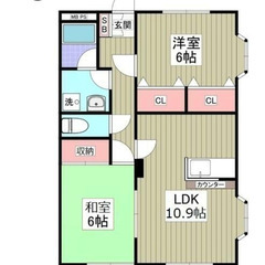 ❤️🐕K&M不動産『契約金5万円(税込)パック』追加費用なし！🐬『2LDK』駐車場無料🐕❤️伊勢崎❤️ − 群馬県