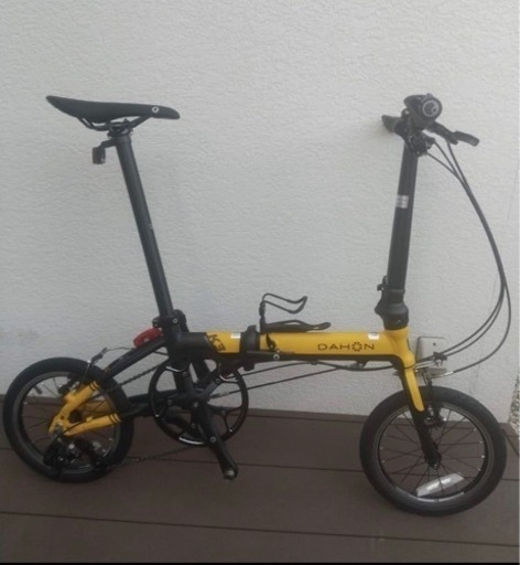 折りたたみ自転車 DAHON K3 2022 海外仕様モデル　限定車　イエロー　14インチ　バルブ米式　ダホン