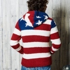 TMT SHAGGY BOA US FLAG KNIT PARKA